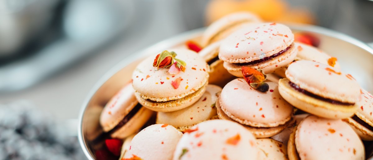 Bowl of French Macarons 