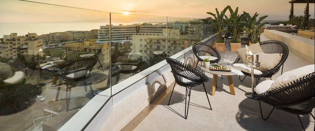 Roof top restaurant Mallorca