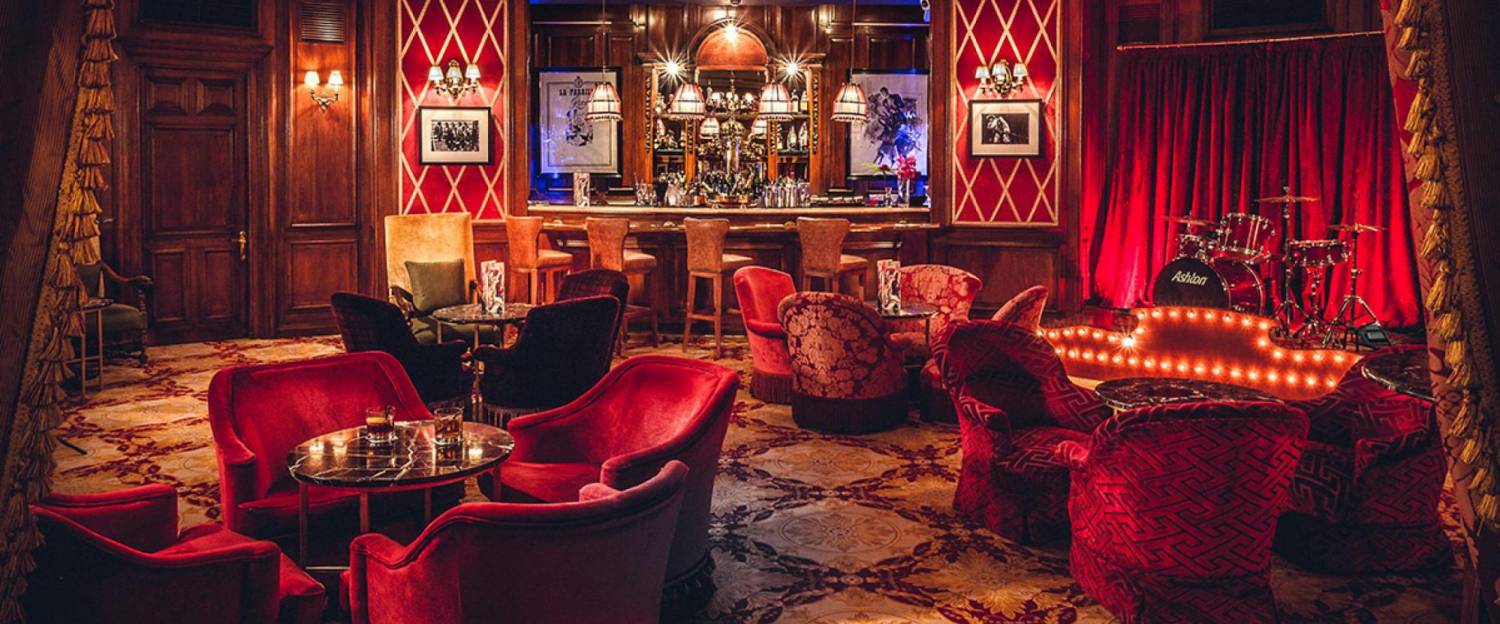 the bar